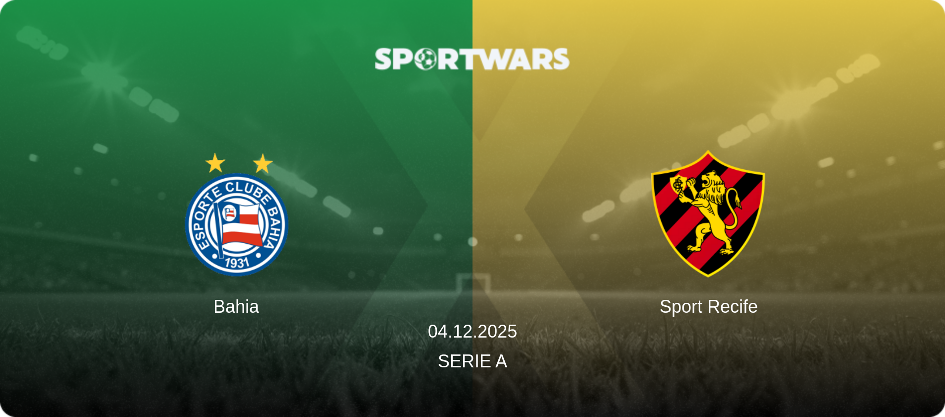 Bahia — Sport Recife, 04.12.2025 — Serie A (match preview)