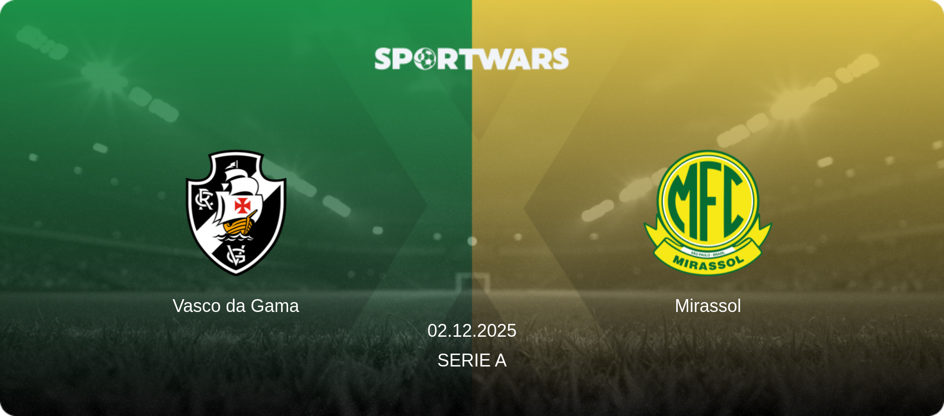 Vasco da Gama — Mirassol, 02.12.2025 — Serie A (match preview)