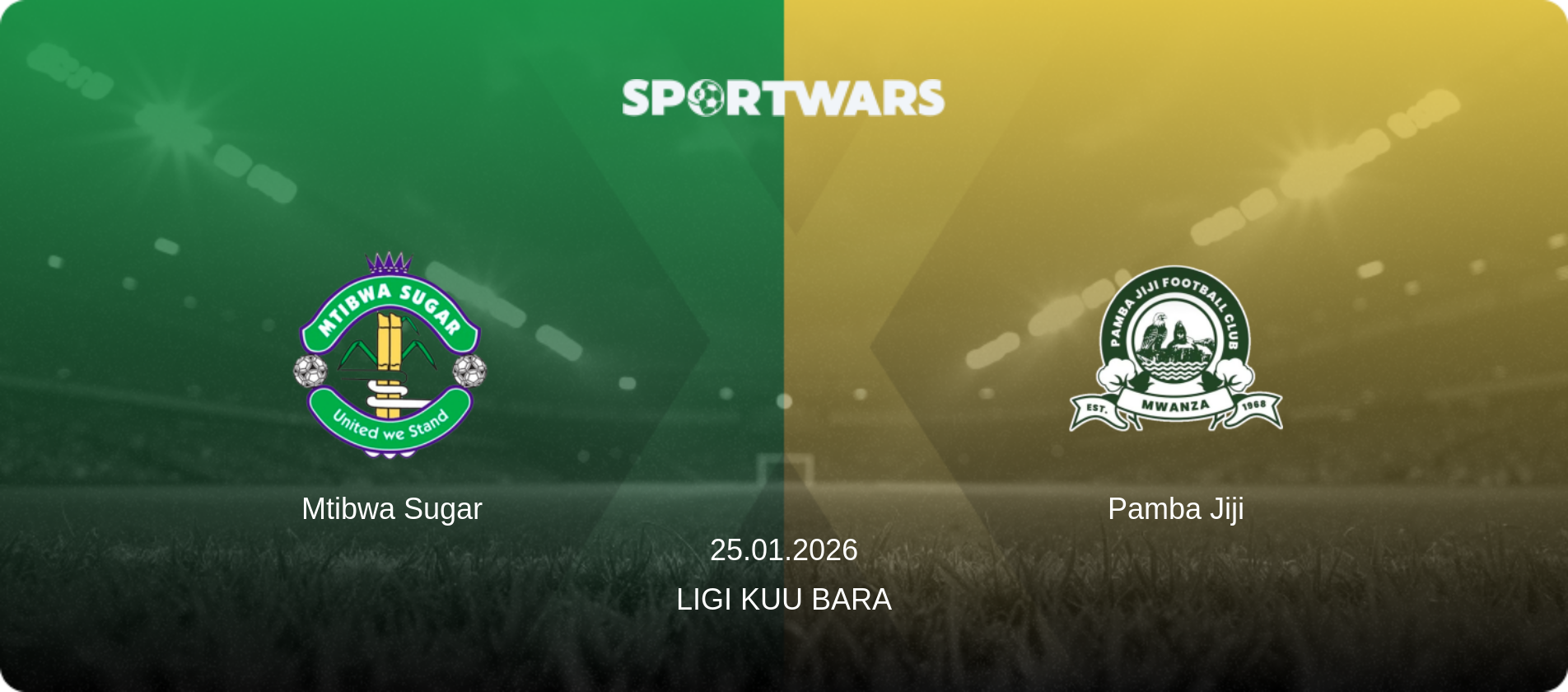 Mtibwa Sugar — Pamba Jiji, 25.01.2026 — Ligi kuu Bara (match preview)