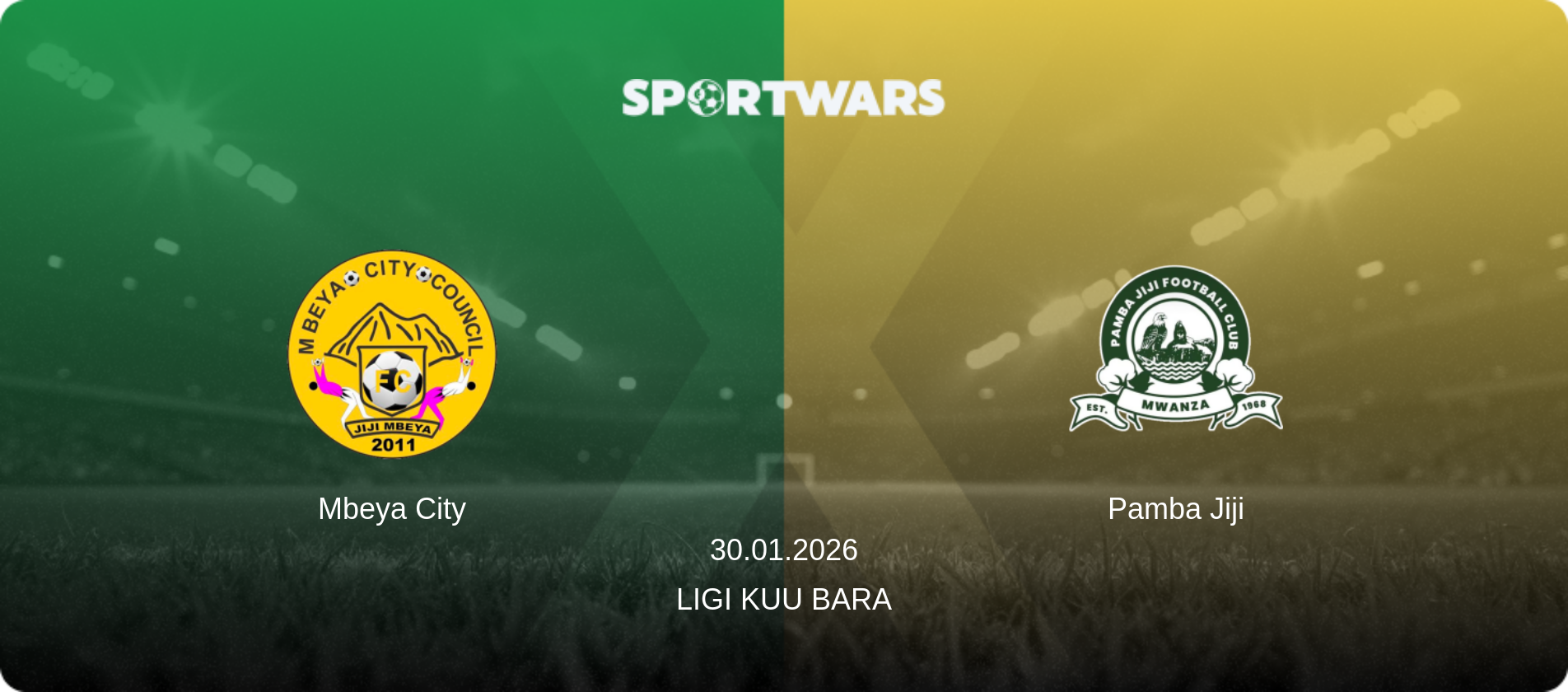 Mbeya City — Pamba Jiji, 30.01.2026 — Ligi kuu Bara (match preview)