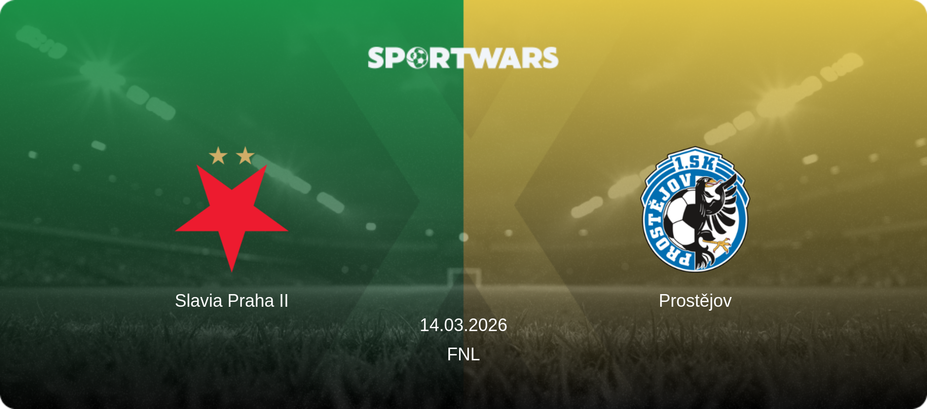 Slavia Praha II — Prostějov, 14.03.2026 — FNL (match preview)