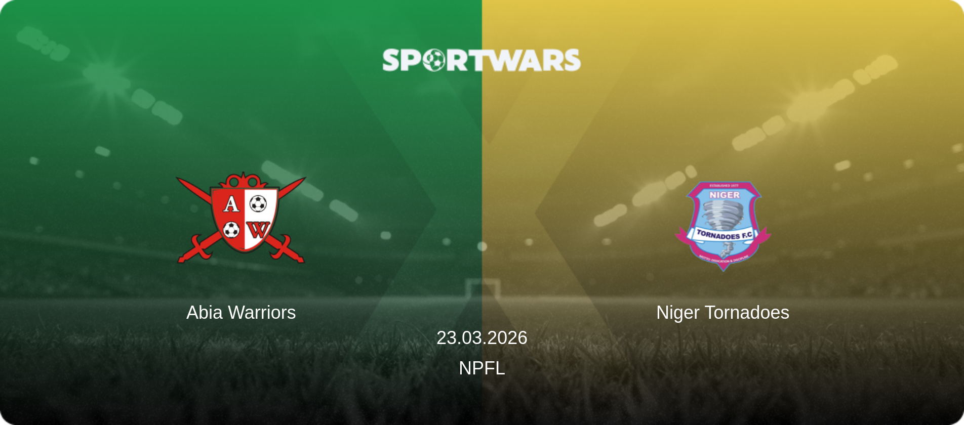 Abia Warriors — Niger Tornadoes, 23.03.2026 — NPFL (match preview)