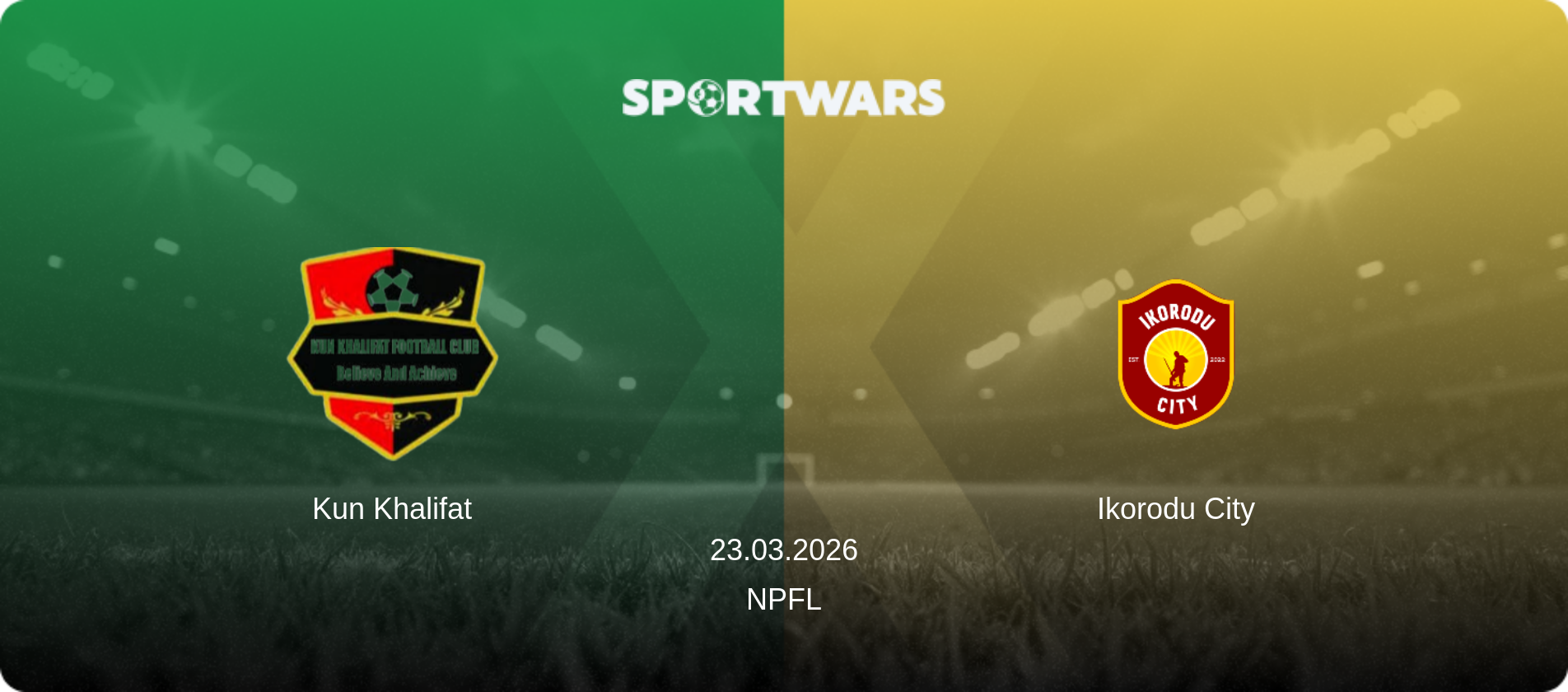Kun Khalifat — Ikorodu City, 23.03.2026 — NPFL (match preview)