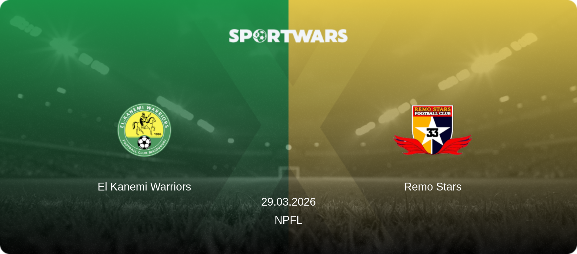El Kanemi Warriors — Remo Stars, 29.03.2026 — NPFL (match preview)