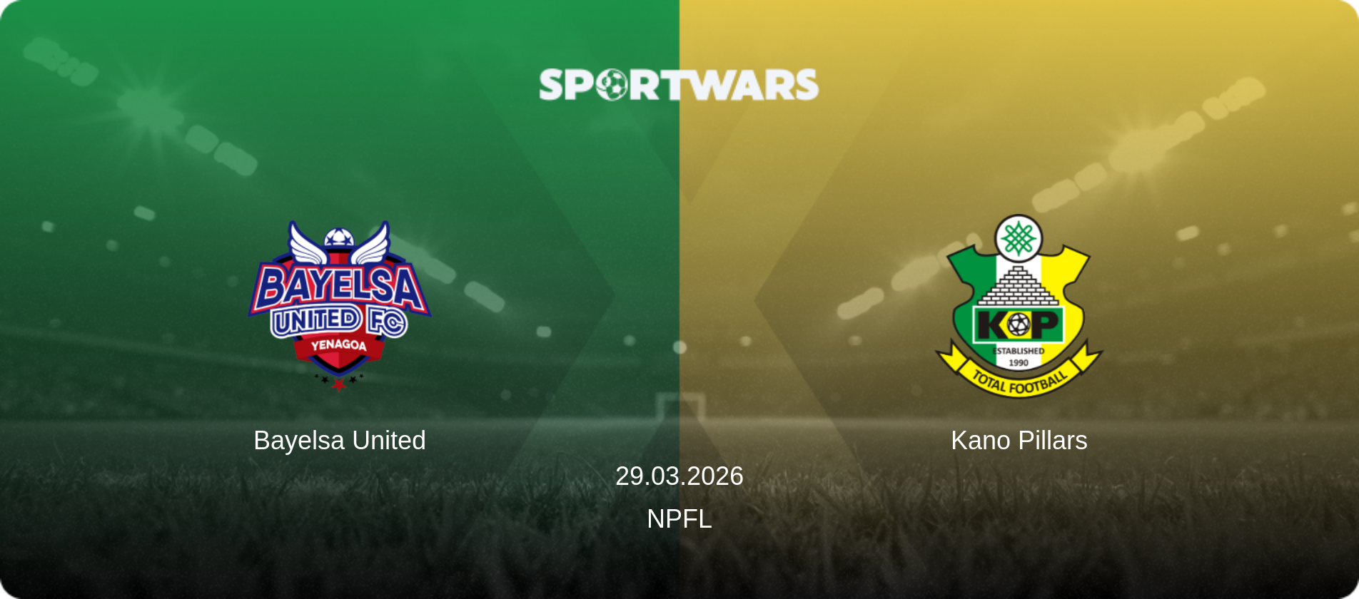 Bayelsa United — Kano Pillars, 29.03.2026 — NPFL (match preview)