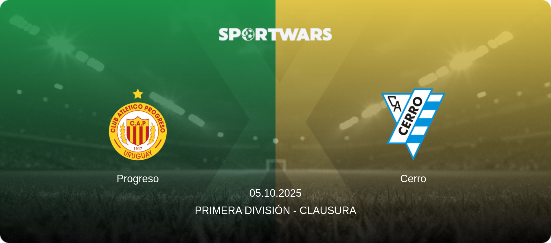 Progreso — Cerro, 05.10.2025 — Primera División - Clausura (match preview)