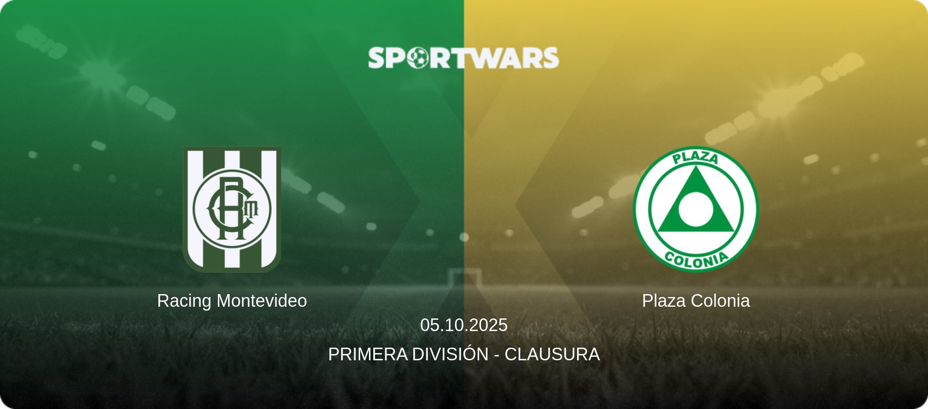 Racing Montevideo — Plaza Colonia, 05.10.2025 — Primera División - Clausura (match preview)