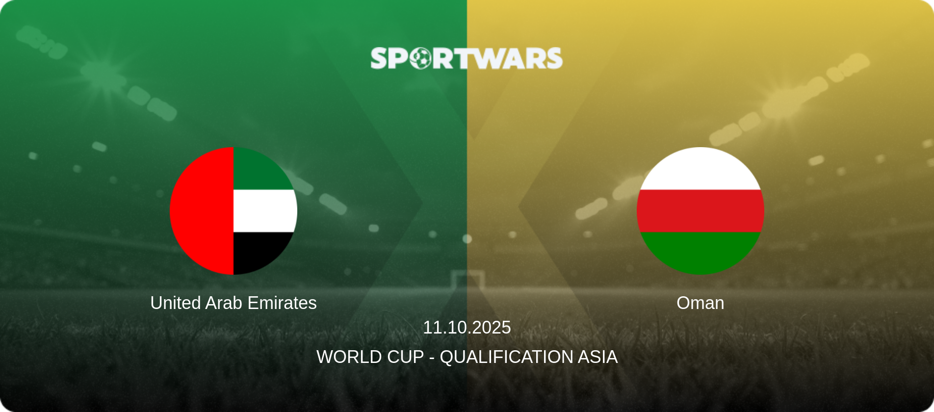 United Arab Emirates — Oman, 11.10.2025 — World Cup - Qualification Asia (match preview)