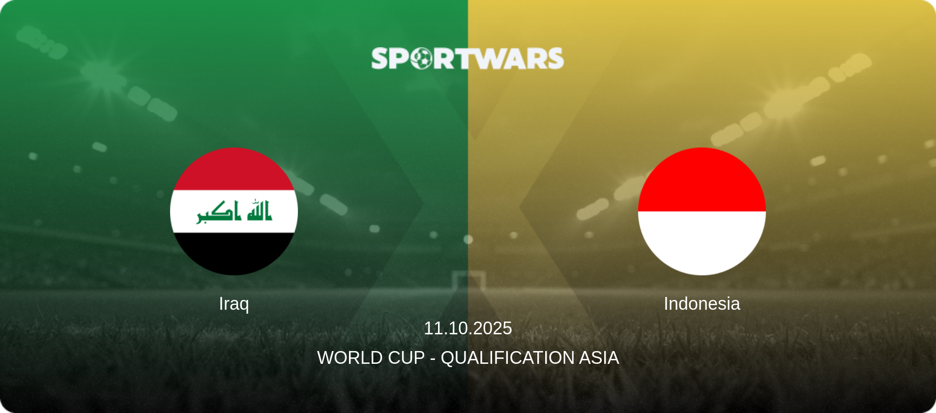 Iraq — Indonesia, 11.10.2025 — World Cup - Qualification Asia (match preview)