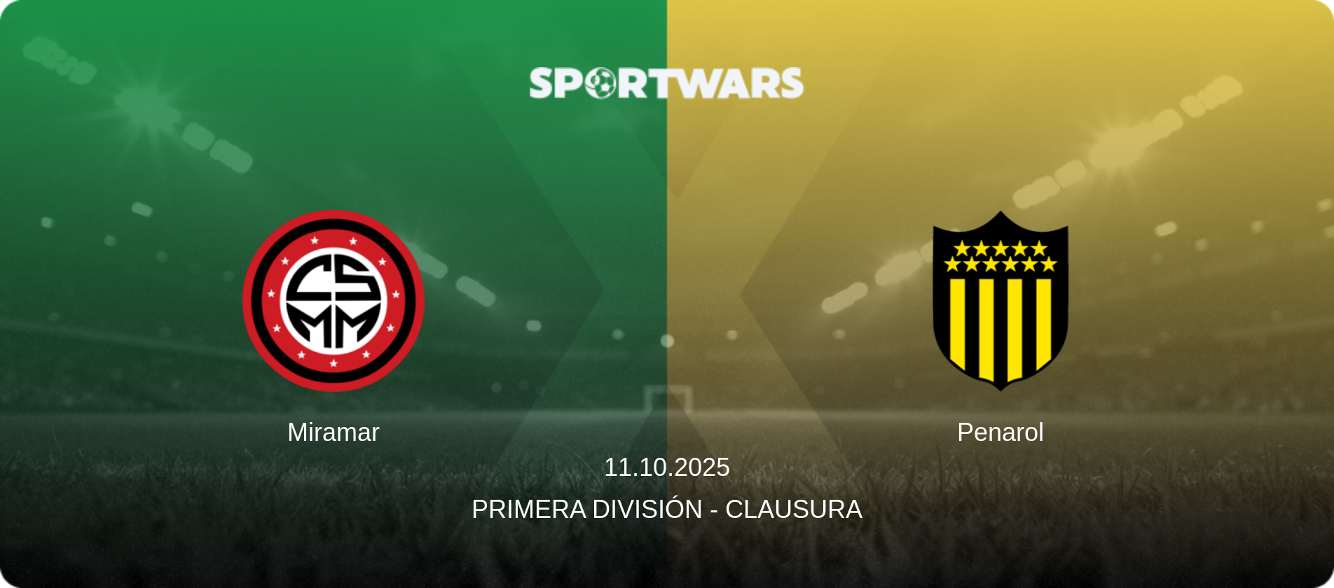 Miramar — Penarol, 11.10.2025 — Primera División - Clausura (match preview)