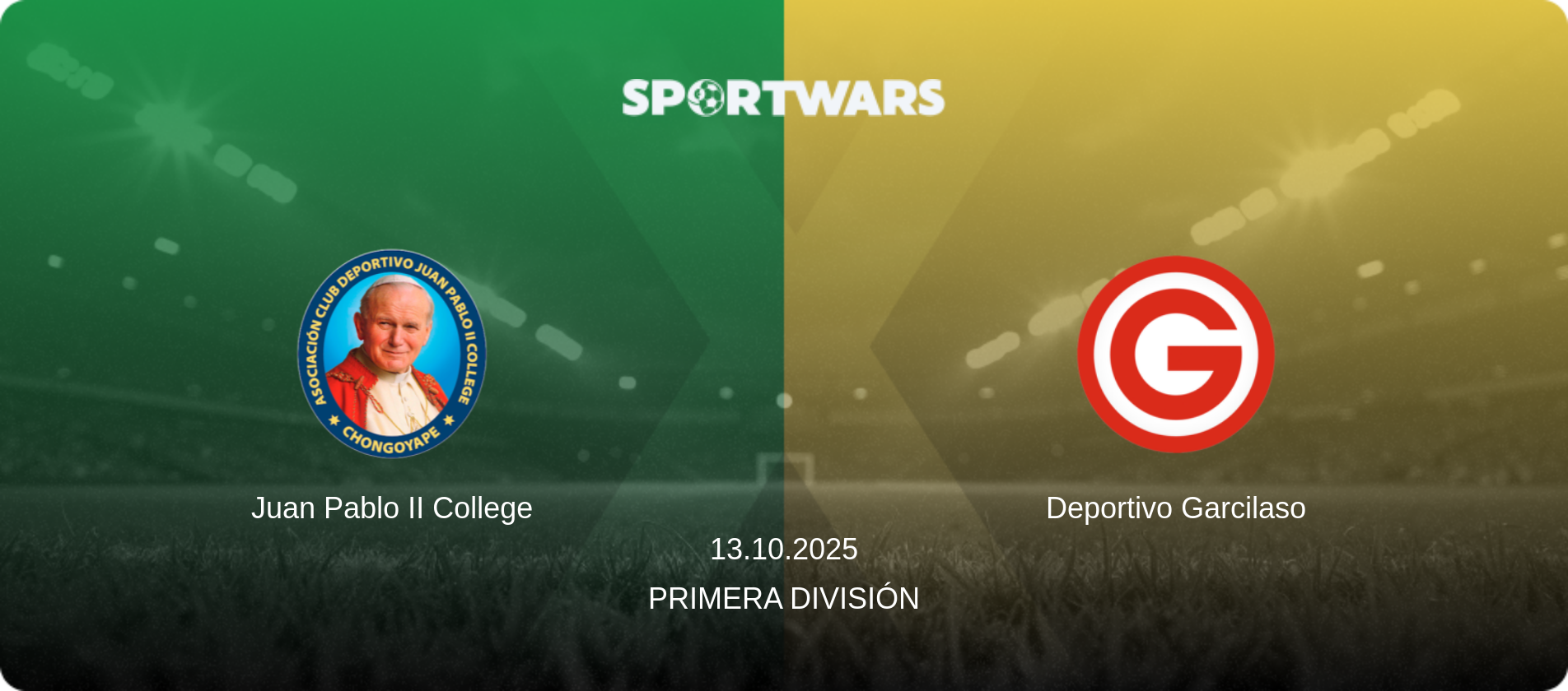 Juan Pablo II College — Deportivo Garcilaso, 13.10.2025 — Primera División (match preview)