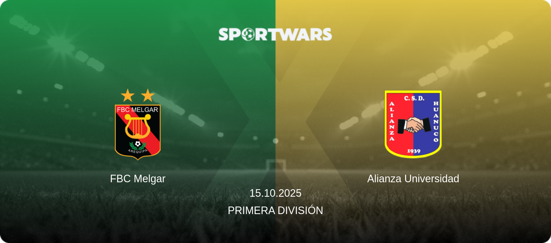 FBC Melgar — Alianza Universidad, 15.10.2025 — Primera División (match preview)
