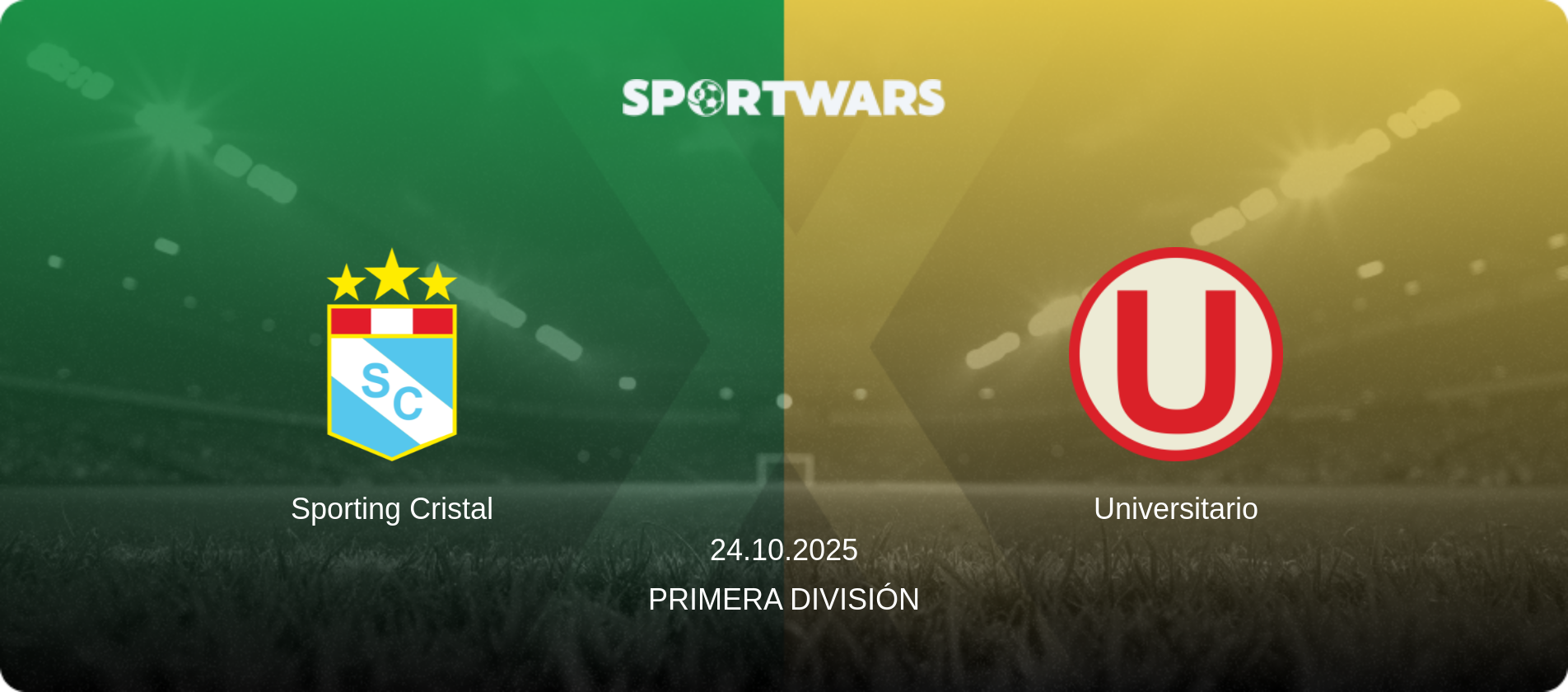 Sporting Cristal — Universitario, 24.10.2025 — Primera División (match preview)
