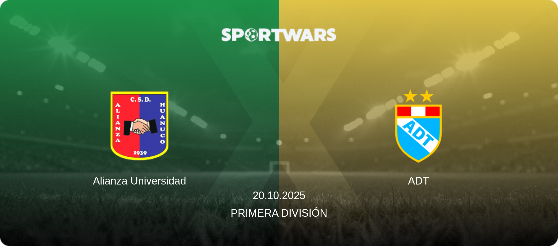 Alianza Universidad — ADT, 20.10.2025 — Primera División (match preview)