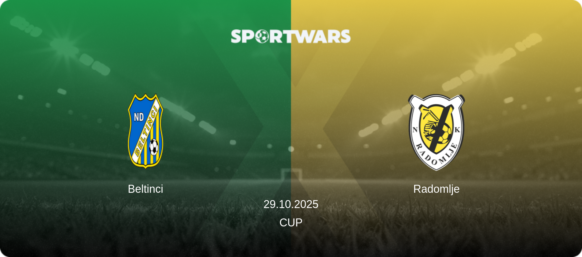 Beltinci — Radomlje, 29.10.2025 — Cup (match preview)