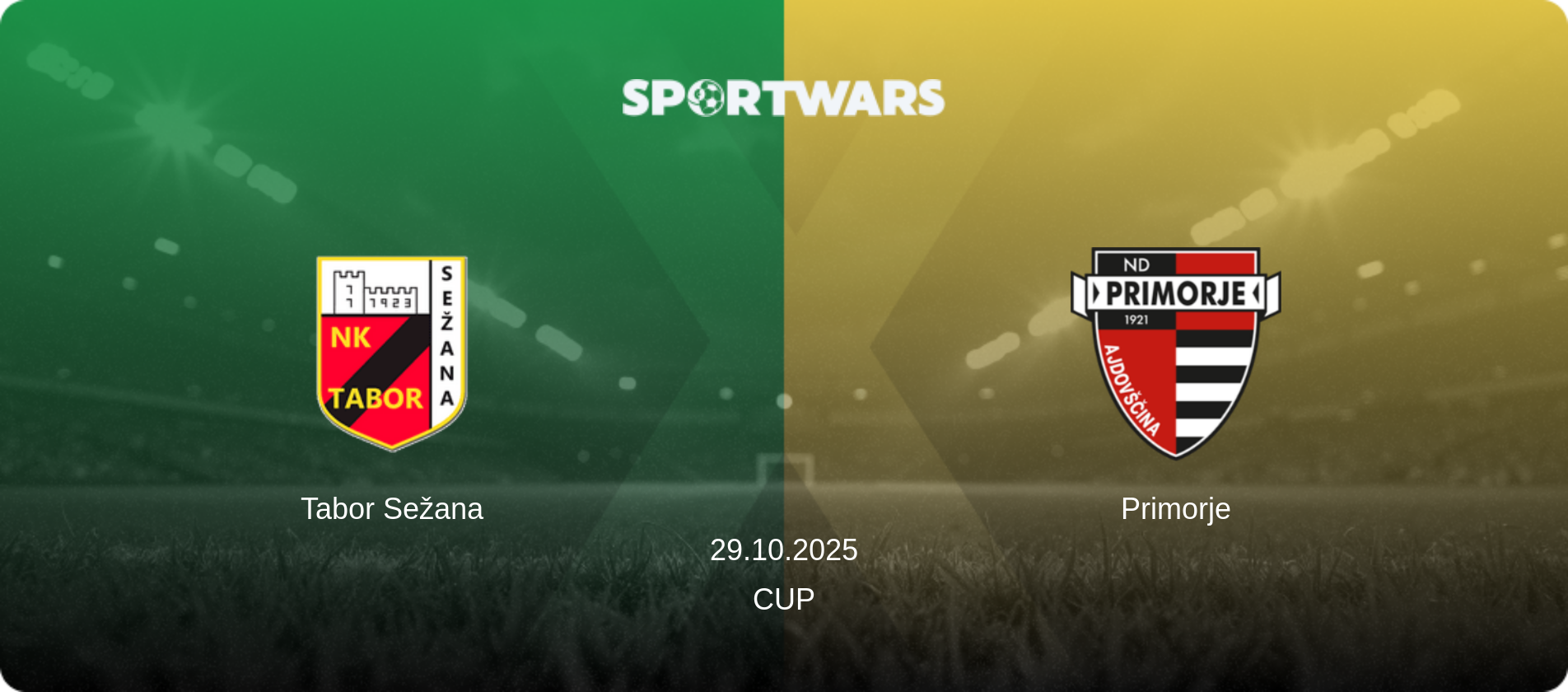 Tabor Sežana — Primorje, 29.10.2025 — Cup (match preview)