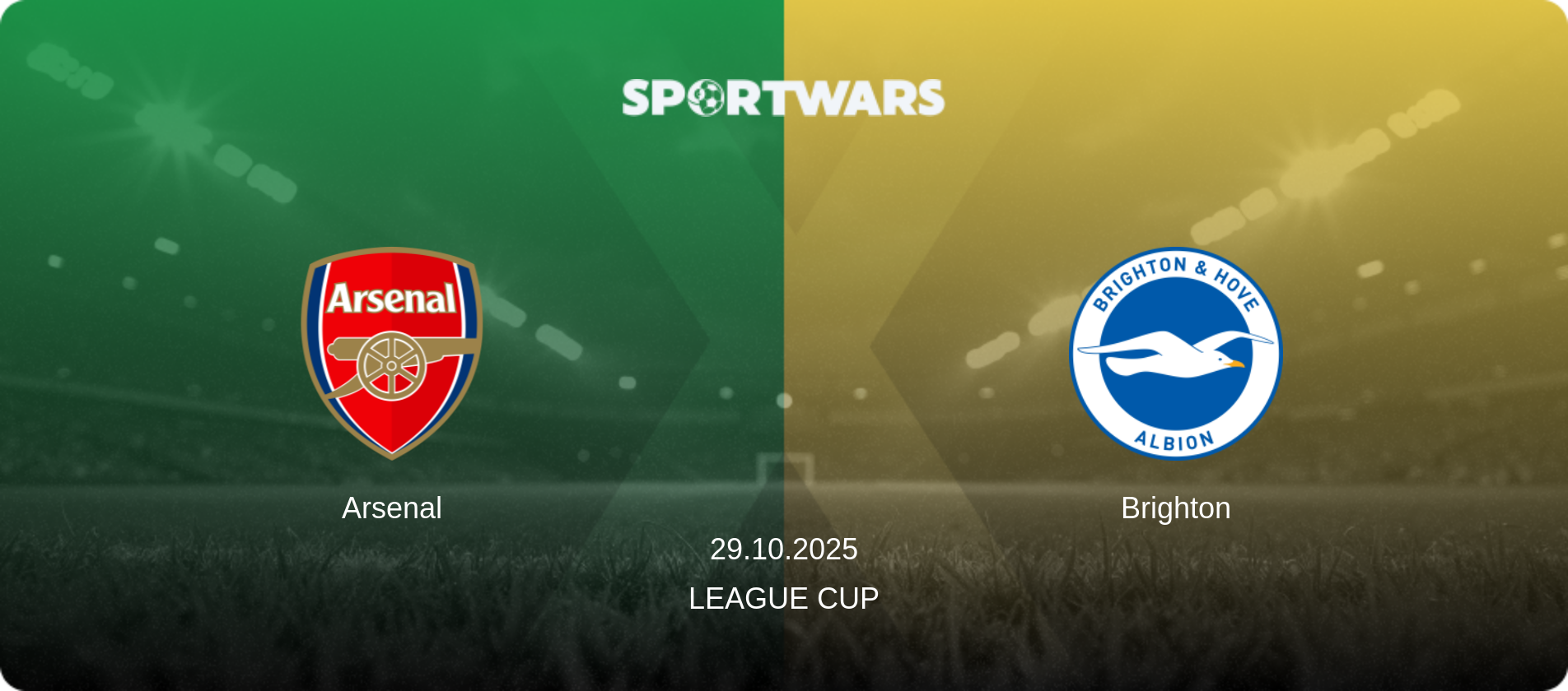 Arsenal — Brighton, 29.10.2025 — League Cup (match preview)