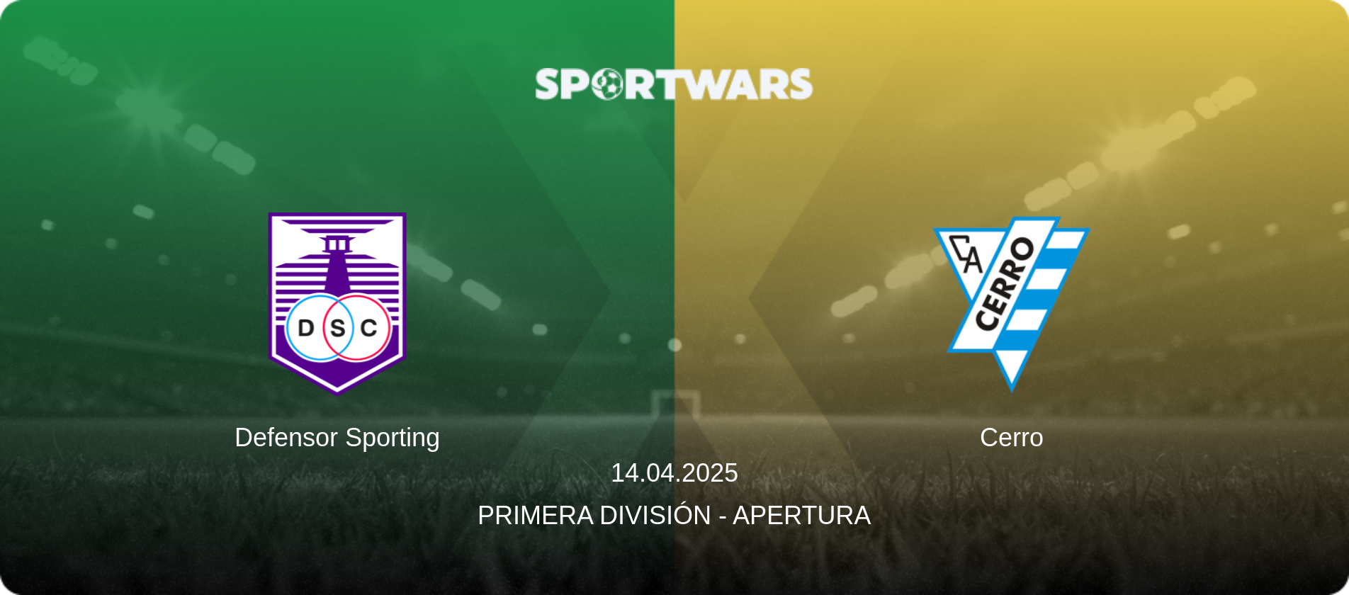 Defensor Sporting — Cerro, 14.04.2025 — Primera División - Apertura (match preview)