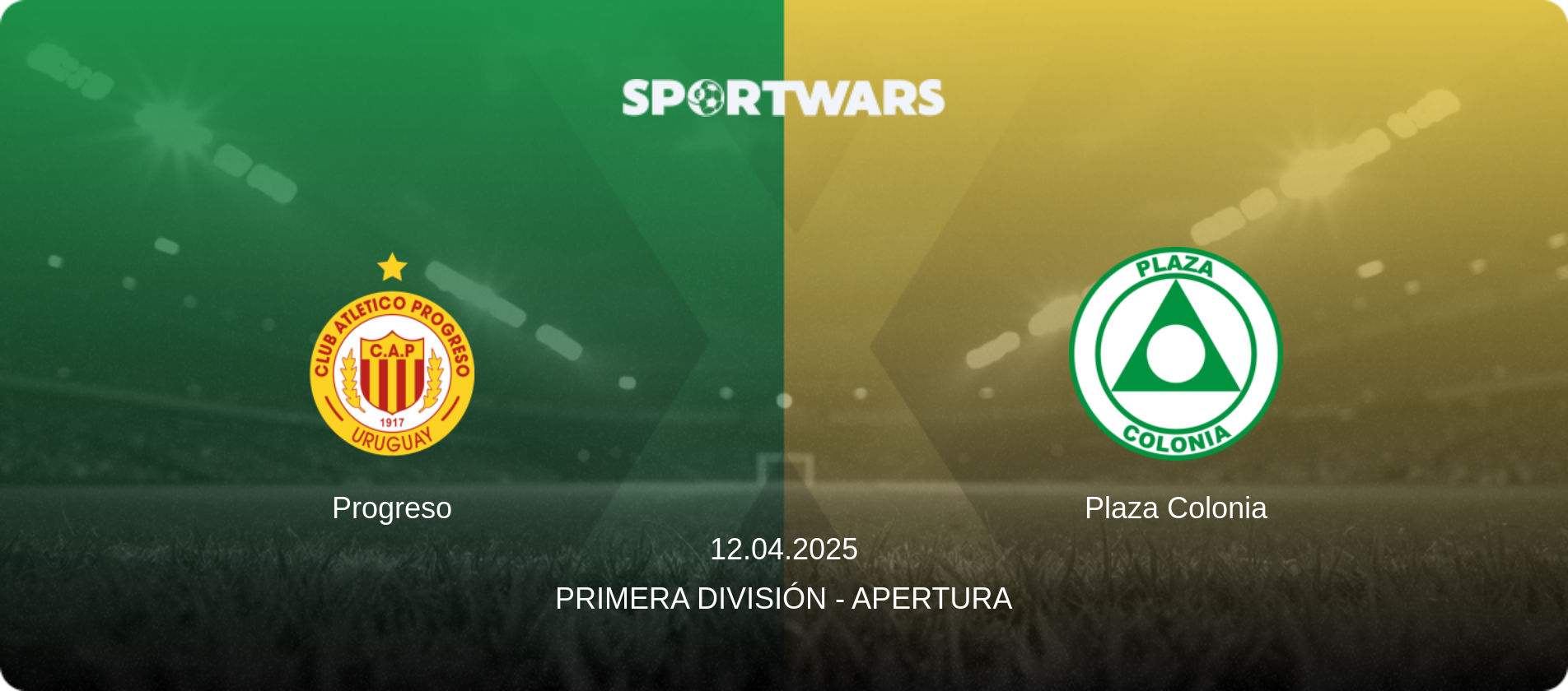 Progreso — Plaza Colonia, 12.04.2025 — Primera División - Apertura (match preview)