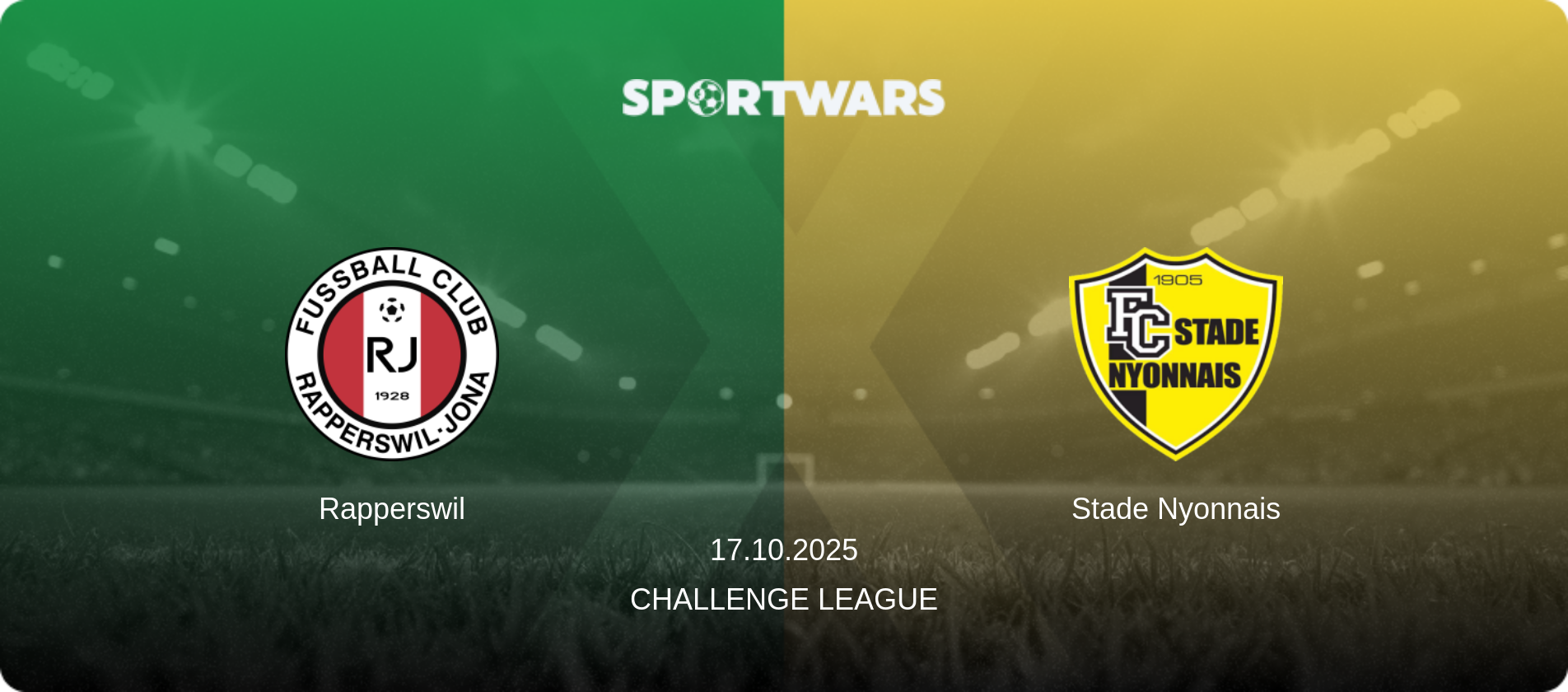 Rapperswil — Stade Nyonnais, 17.10.2025 — Challenge League (match preview)