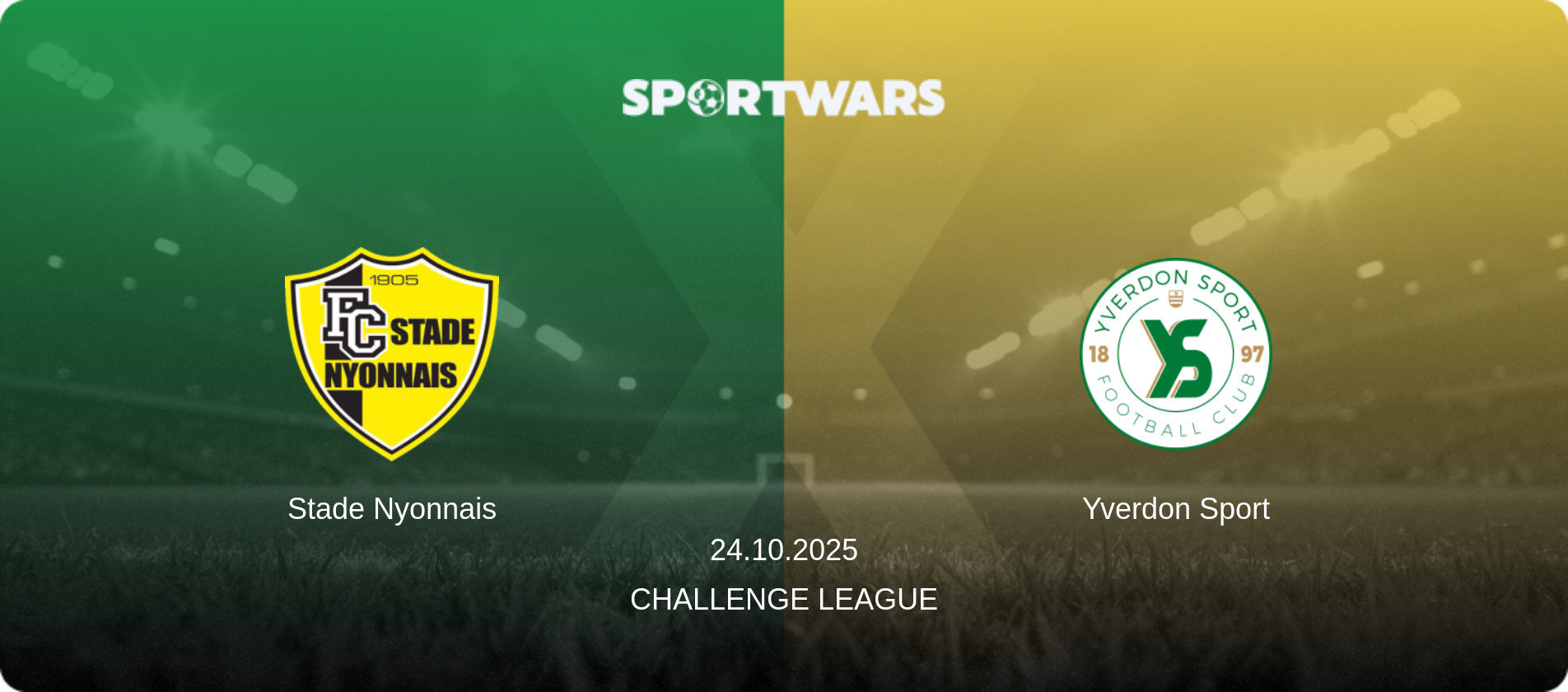 Stade Nyonnais — Yverdon Sport, 24.10.2025 — Challenge League (match preview)