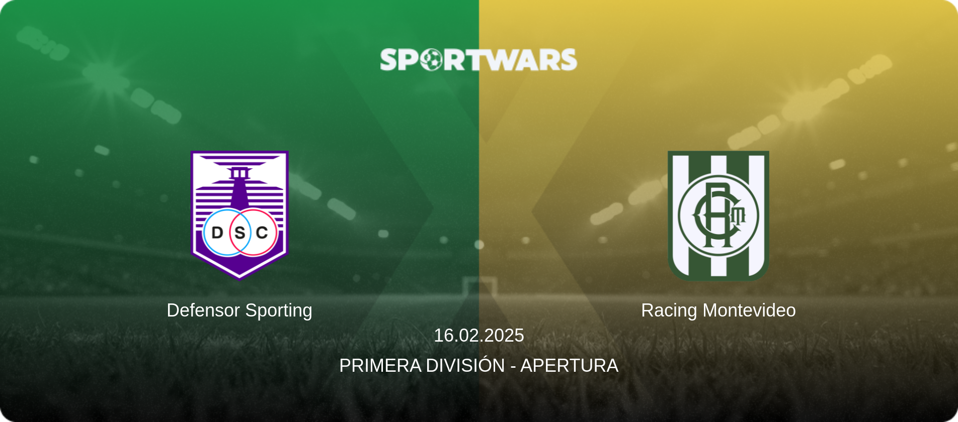 Defensor Sporting — Racing Montevideo, 16.02.2025 — Primera División - Apertura (match preview)