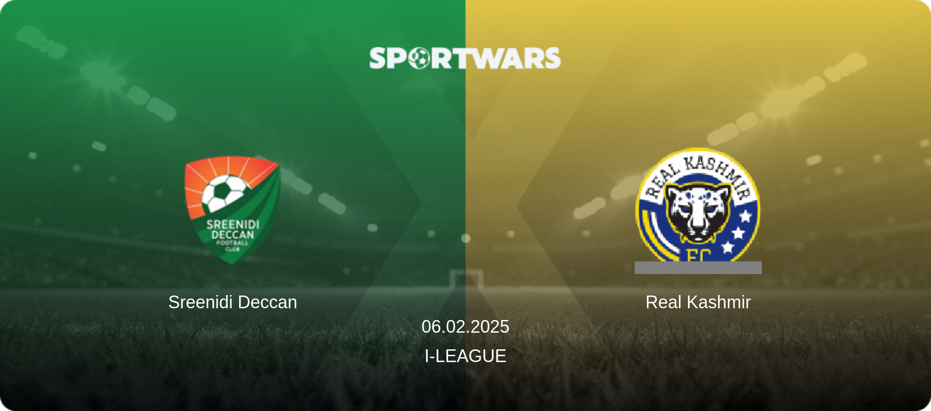 Sreenidi Deccan — Real Kashmir, 06.02.2025 — I-League (match preview)