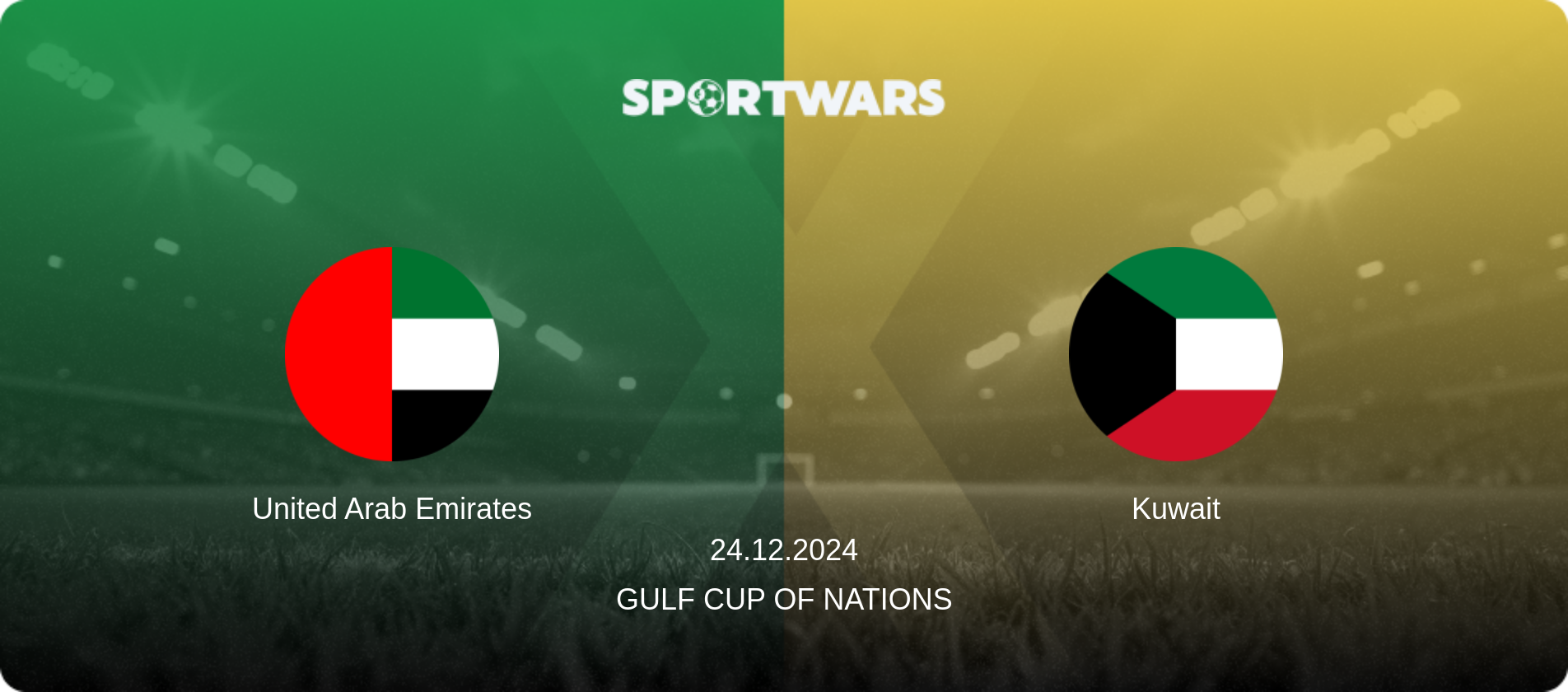 United Arab Emirates — Kuwait, 24.12.2024 — Gulf Cup of Nations (match preview)