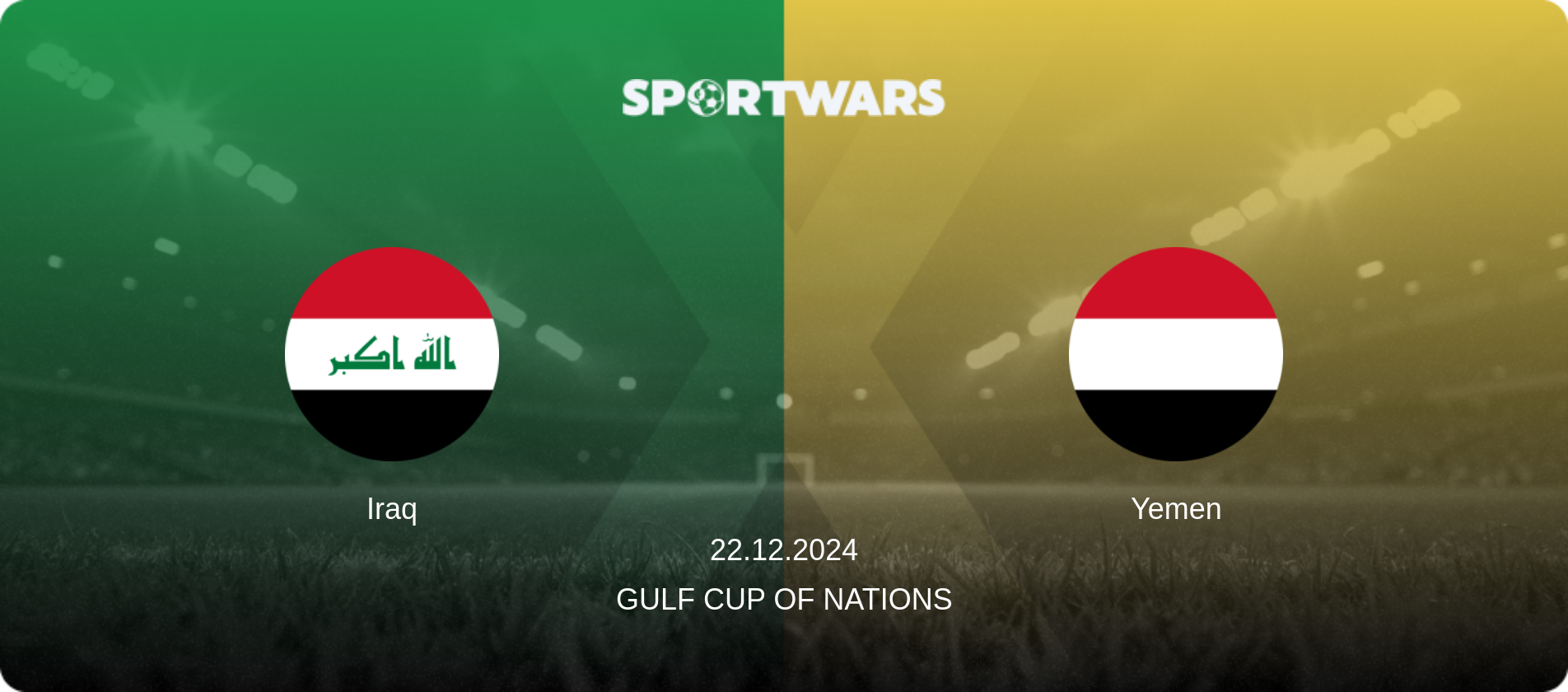 Iraq — Yemen, 22.12.2024 — Gulf Cup of Nations (match preview)