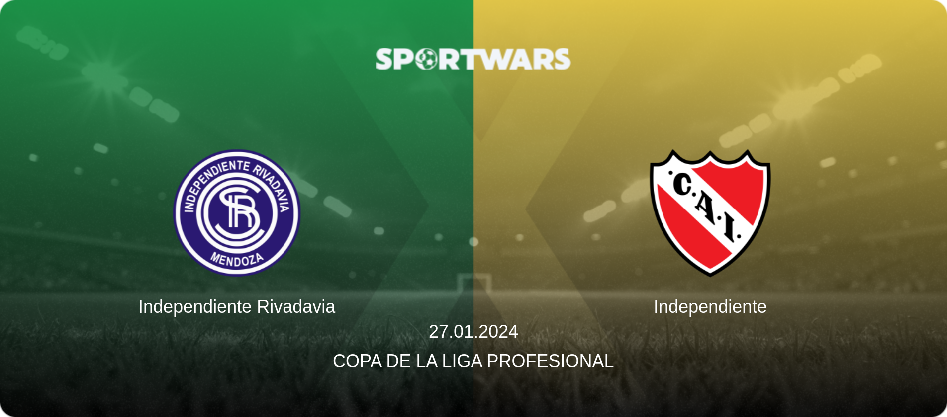 Independiente Rivadavia — Independiente, 27.01.2024 — Copa de la Liga Profesional (match preview)
