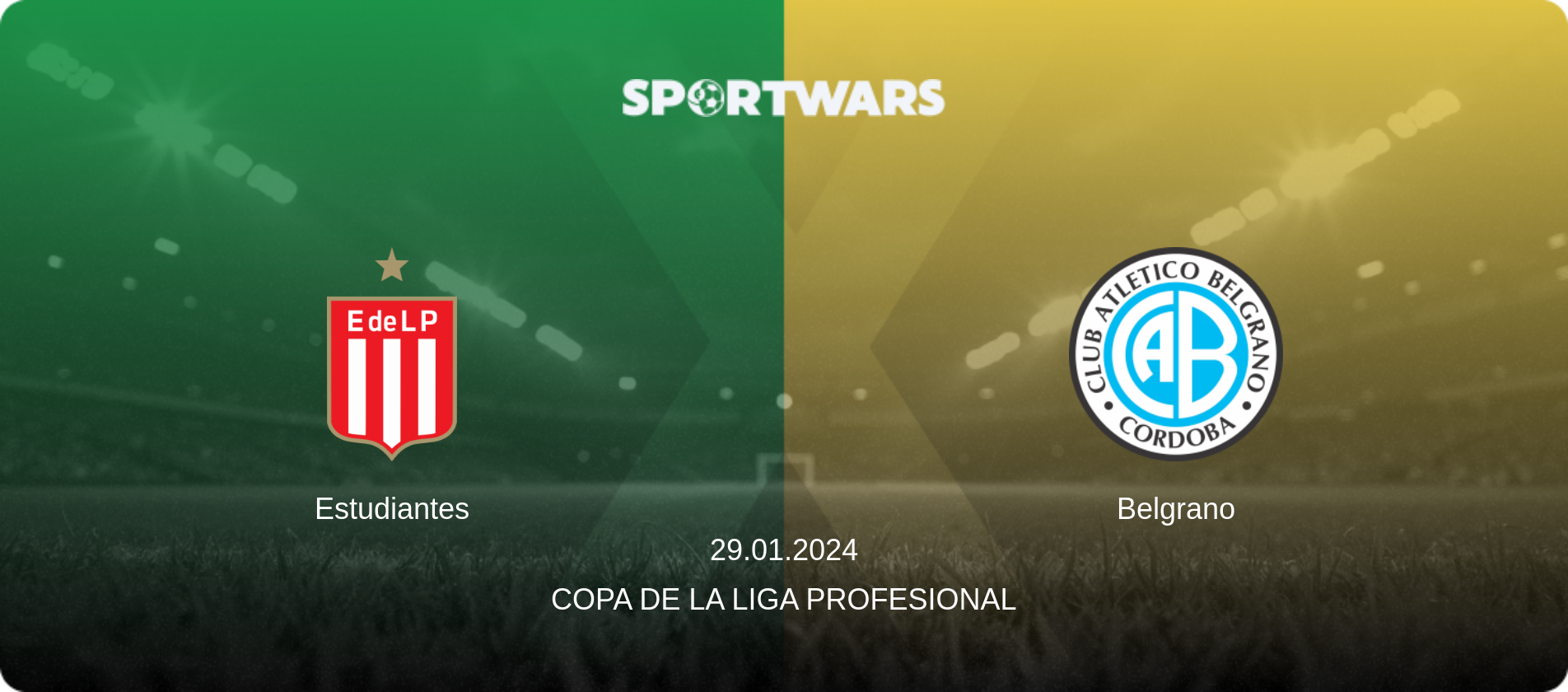 Estudiantes — Belgrano, 29.01.2024 — Copa de la Liga Profesional (match preview)