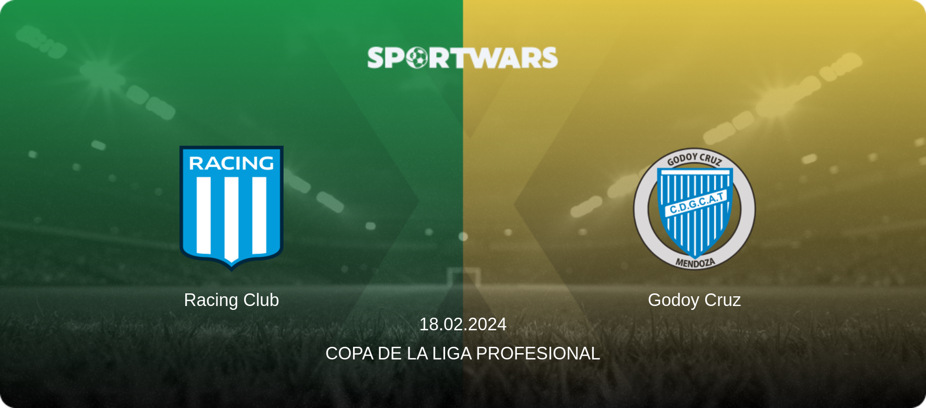 Racing Club — Godoy Cruz, 18.02.2024 — Copa de la Liga Profesional (match preview)