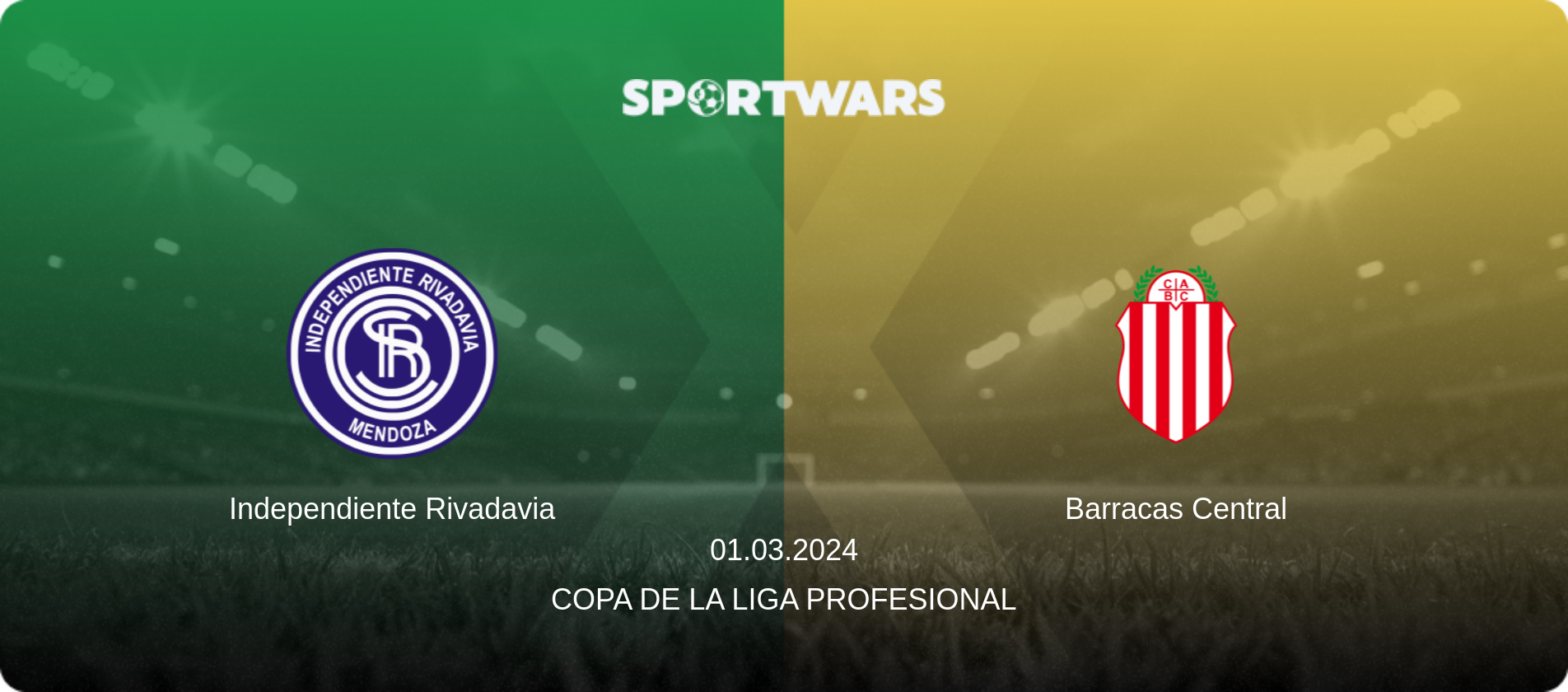 Independiente Rivadavia — Barracas Central, 01.03.2024 — Copa de la Liga Profesional (match preview)