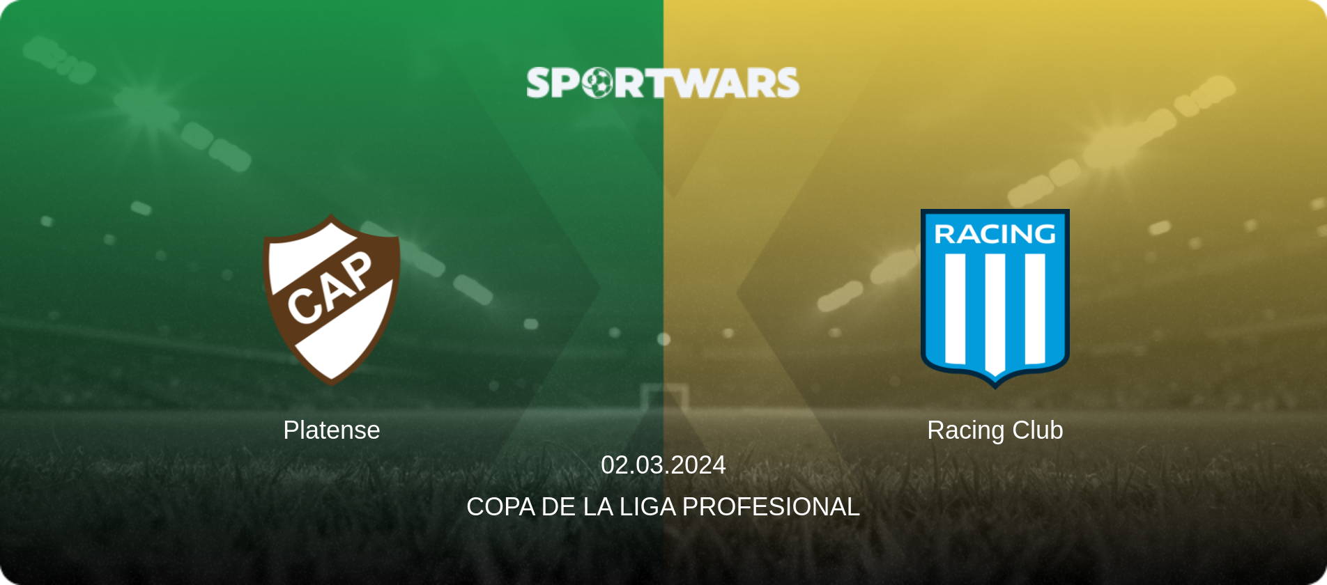 Platense — Racing Club, 02.03.2024 — Copa de la Liga Profesional (match preview)