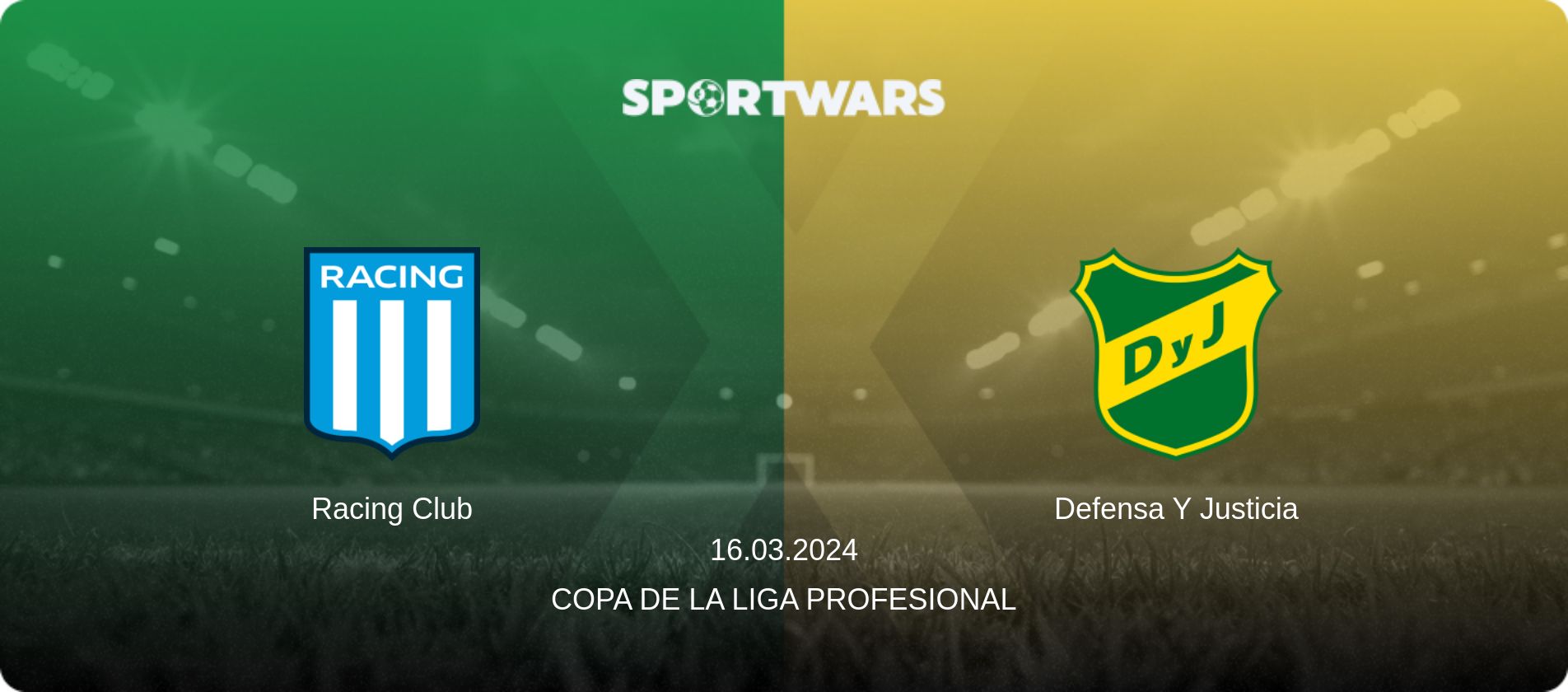 Racing Club — Defensa Y Justicia, 16.03.2024 — Copa de la Liga Profesional (match preview)