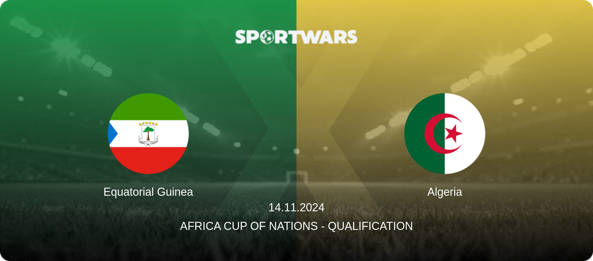 Equatorial Guinea — Algeria, 14.11.2024 — Africa Cup of Nations - Qualification (match preview)