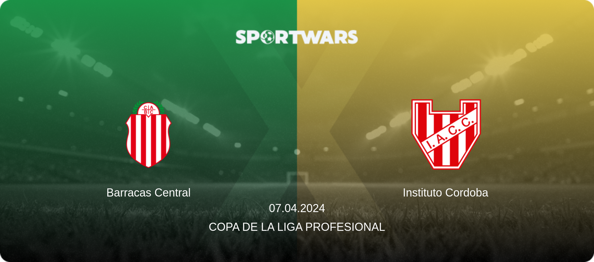 Barracas Central — Instituto Cordoba, 07.04.2024 — Copa de la Liga Profesional (match preview)