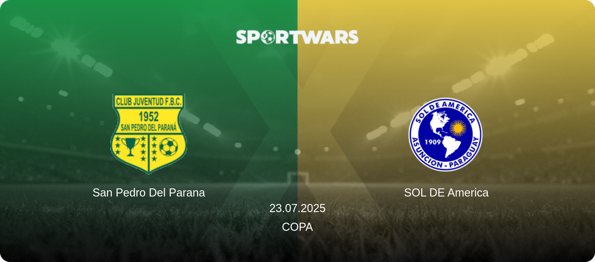 San Pedro Del Parana — SOL DE America, 23.07.2025 — Copa (match preview)