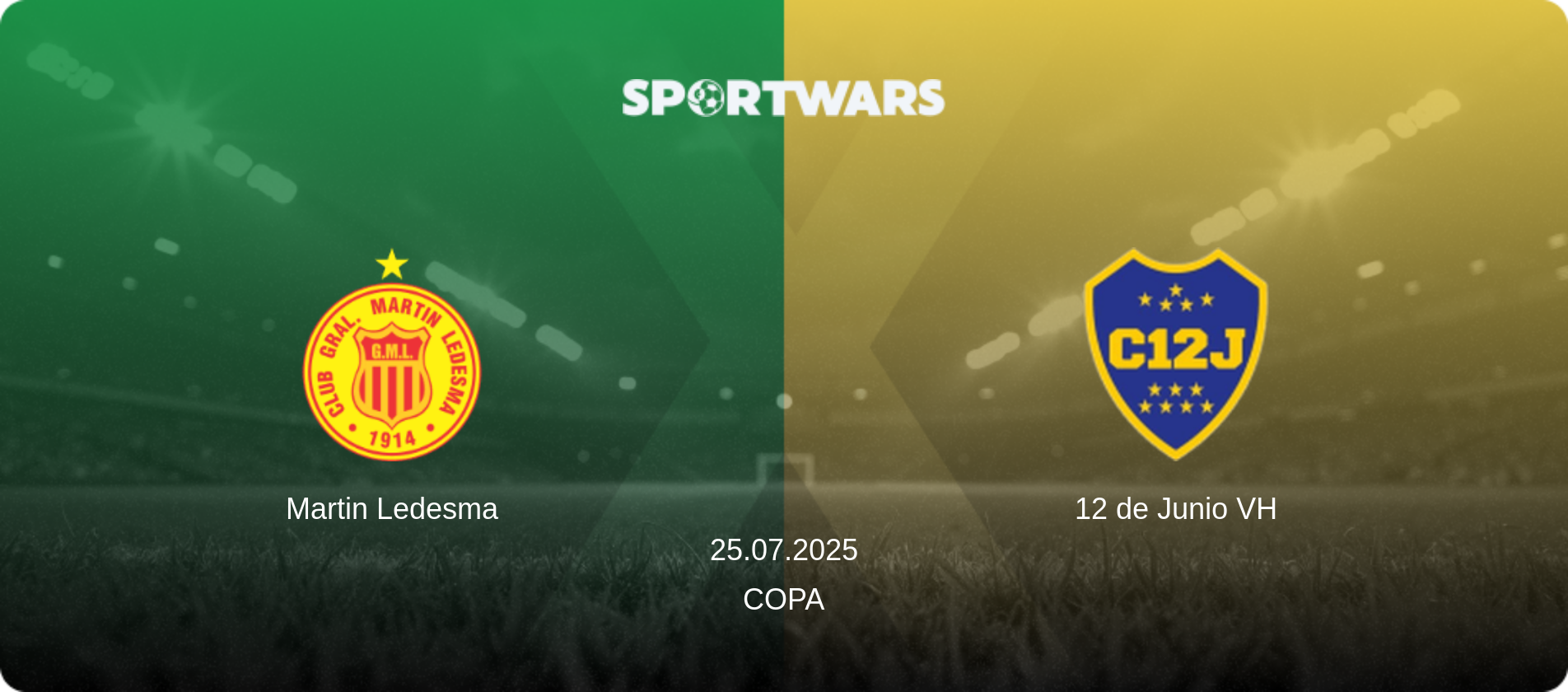 Martin Ledesma — 12 de Junio VH, 25.07.2025 — Copa (match preview)