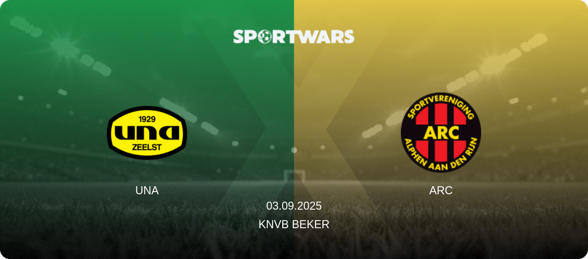 UNA — ARC, 03.09.2025 — KNVB Beker (match preview)