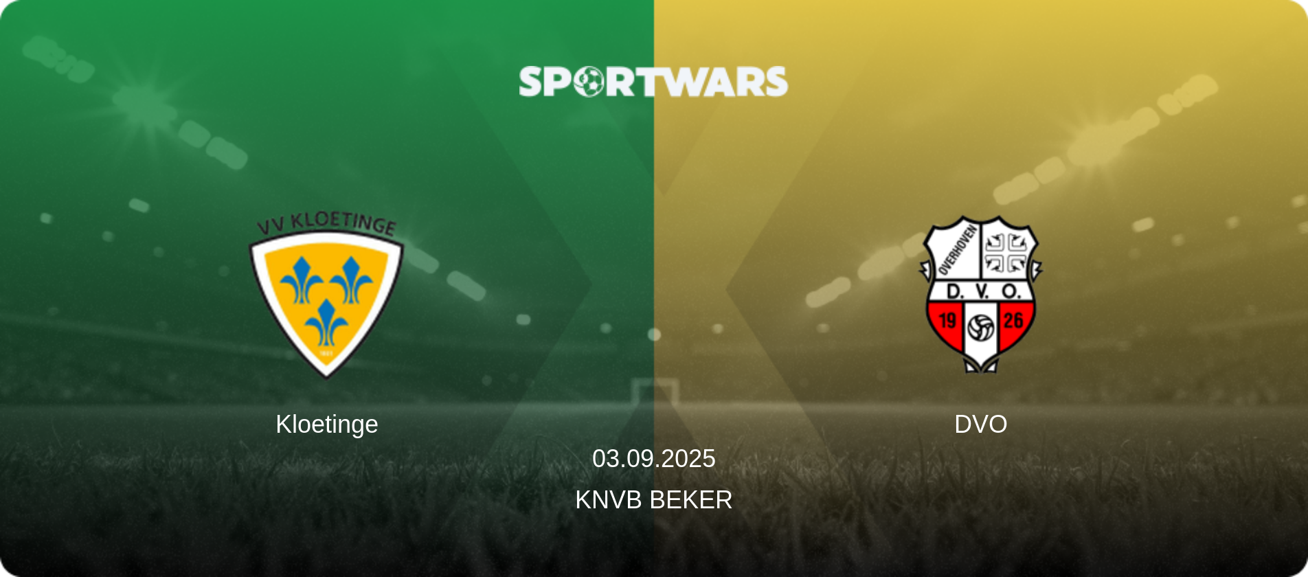 Kloetinge — DVO, 03.09.2025 — KNVB Beker (match preview)