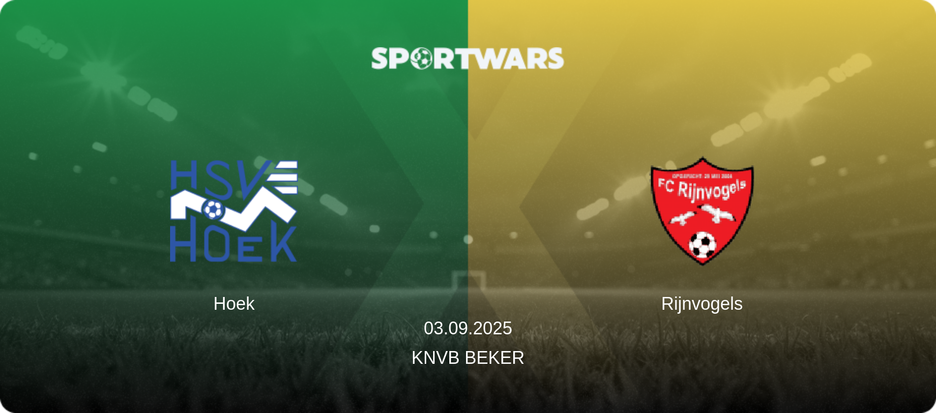 Hoek — Rijnvogels, 03.09.2025 — KNVB Beker (match preview)