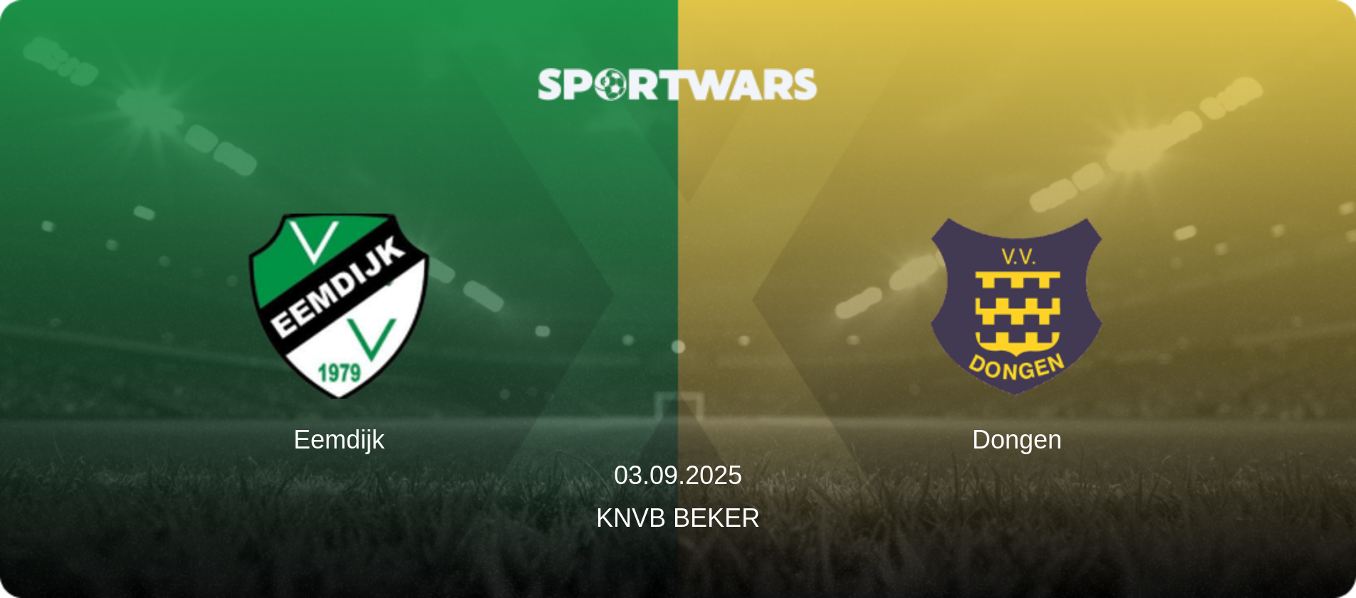 Eemdijk — Dongen, 03.09.2025 — KNVB Beker (match preview)