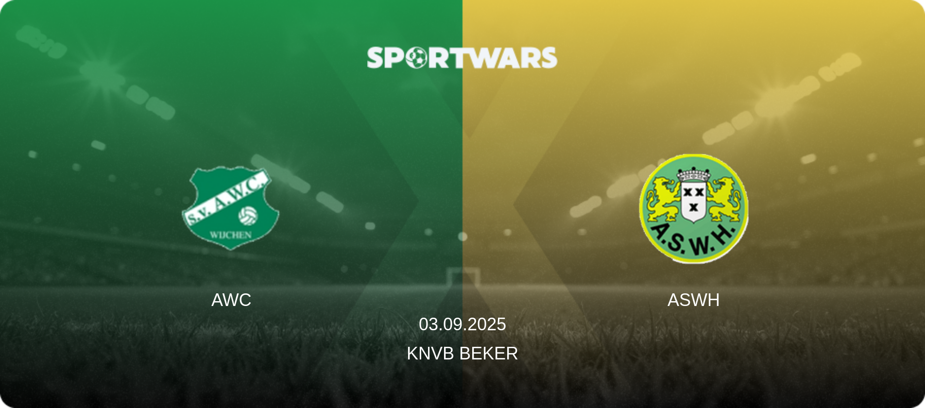 AWC — ASWH, 03.09.2025 — KNVB Beker (match preview)