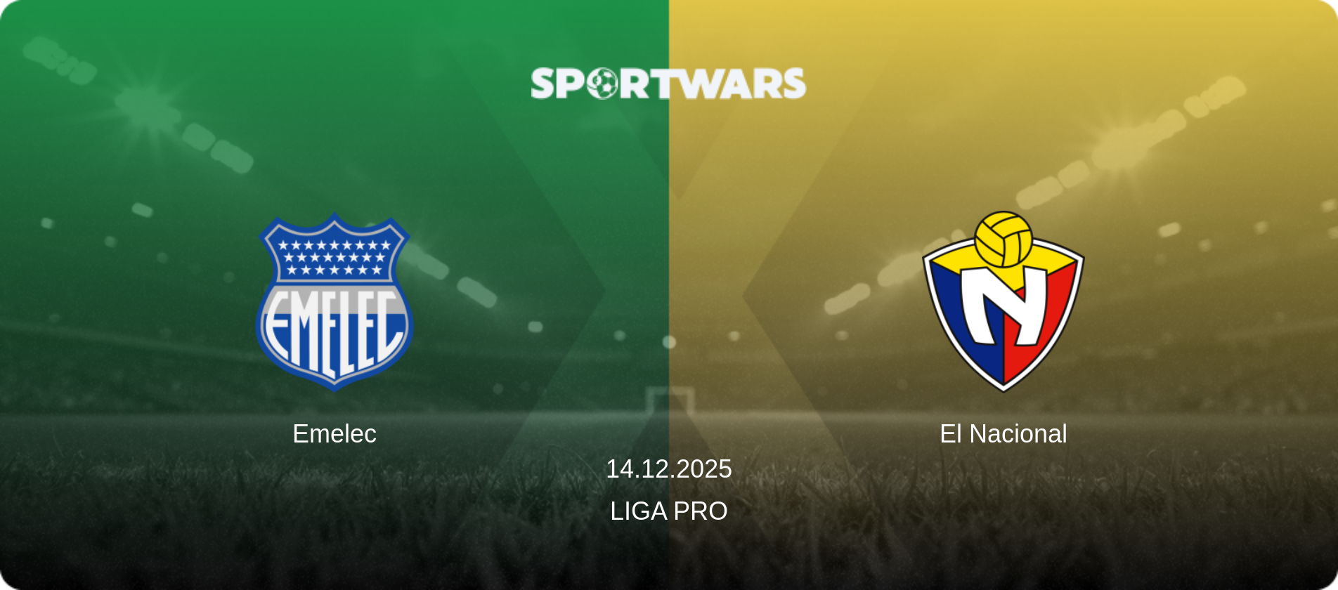 Emelec — El Nacional, 14.12.2025 — Liga Pro (match preview)