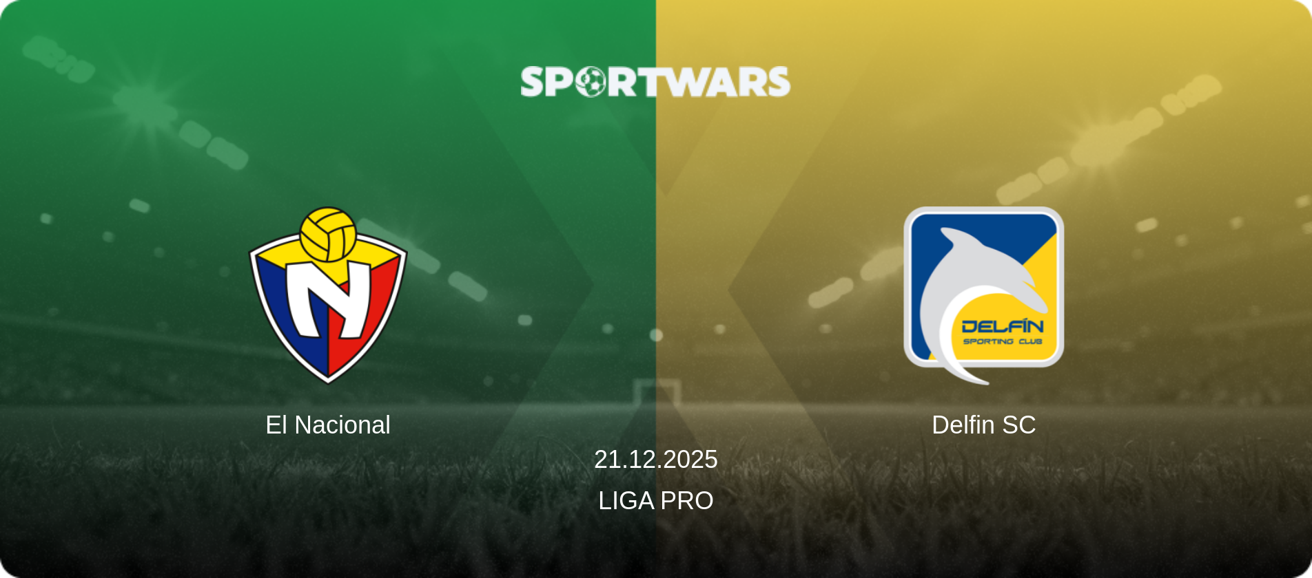 El Nacional — Delfin SC, 21.12.2025 — Liga Pro (match preview)