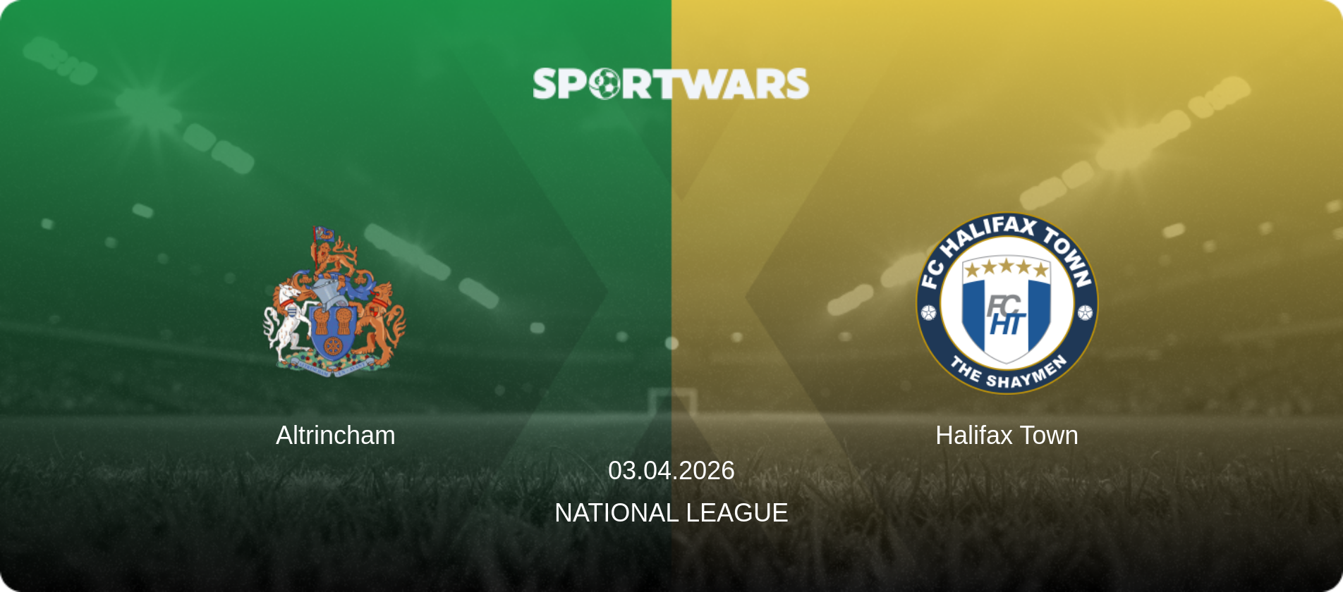 Altrincham — Halifax Town, 03.04.2026 — National League (match preview)