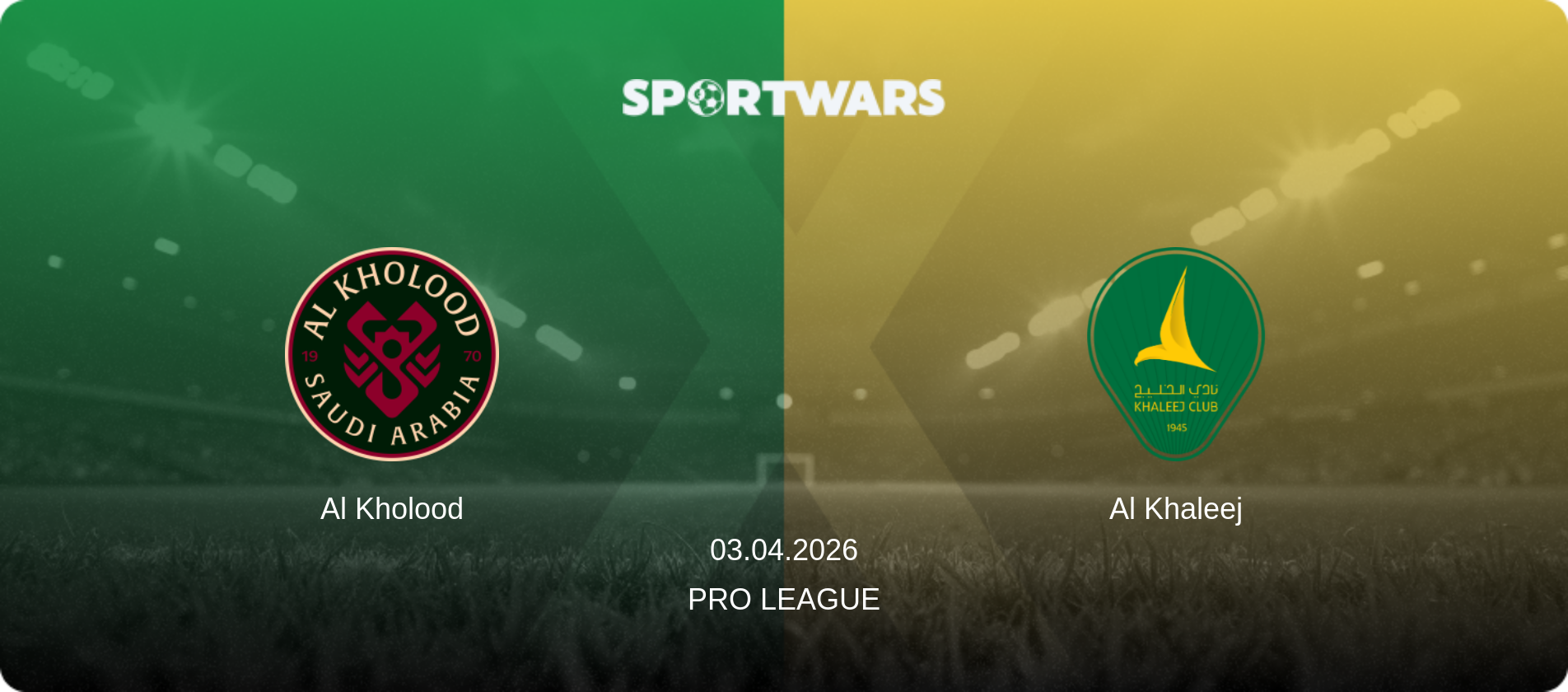Al Kholood — Al Khaleej, 03.04.2026 — Pro League (match preview)