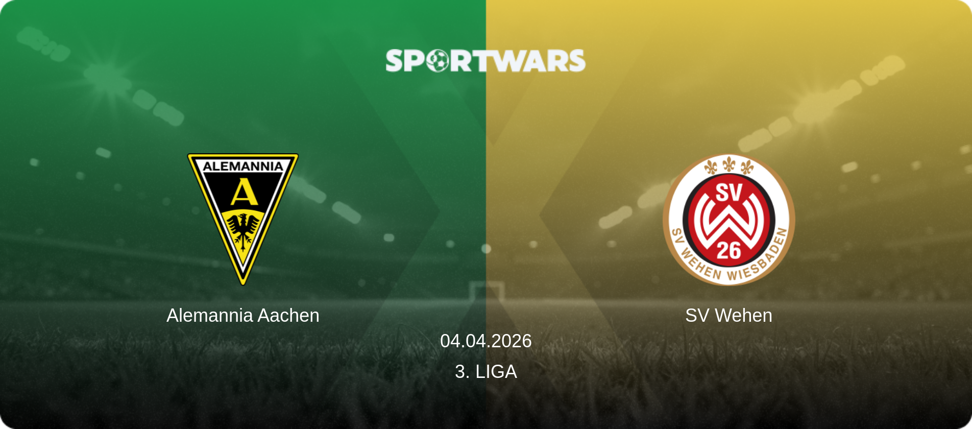 Alemannia Aachen — SV Wehen, 04.04.2026 — 3. Liga (match preview)