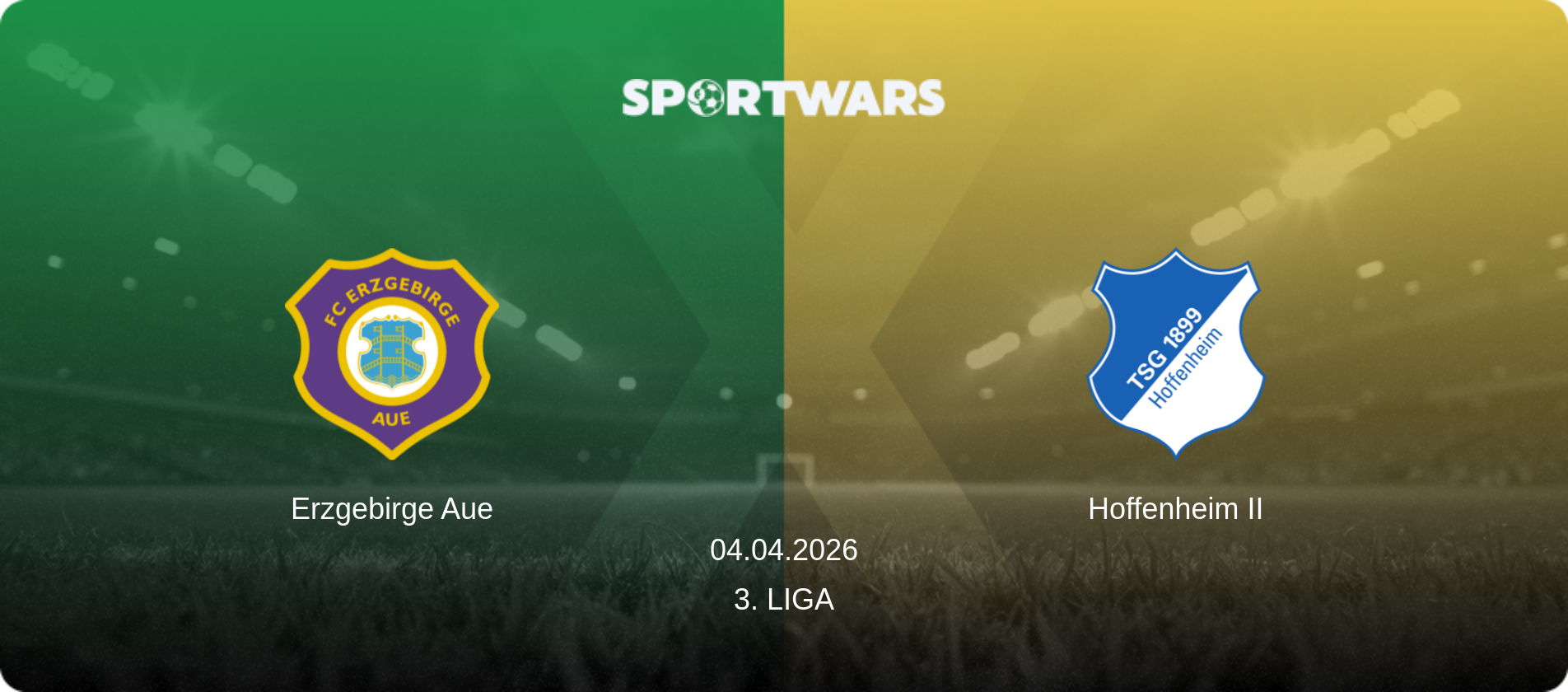 Erzgebirge Aue — Hoffenheim II, 04.04.2026 — 3. Liga (match preview)